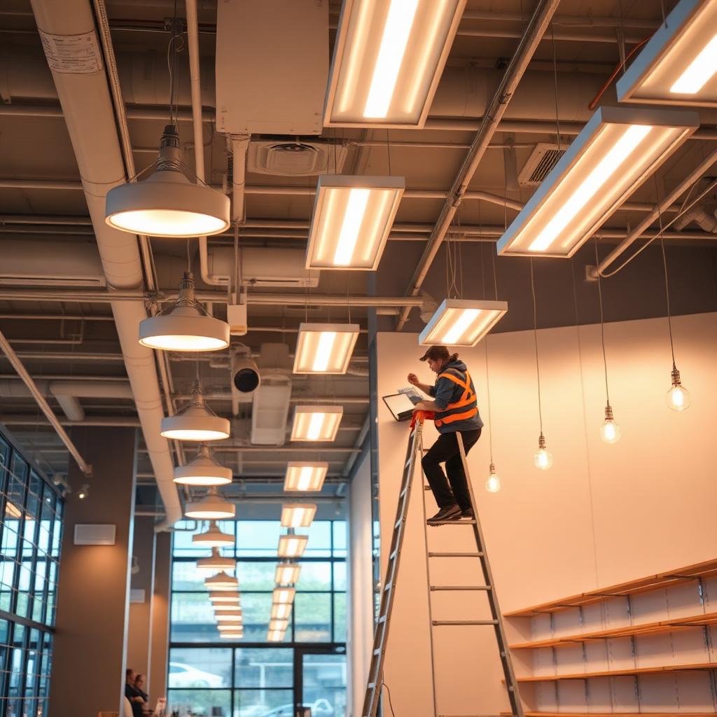 Electric Hero commercial electricians completing a BC Hydro BEDI 2.0 funded lighting and controls upgrade in Metro Vancouver